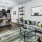 a living room with a couch and a table
